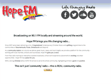 Tablet Screenshot of hopefm.com